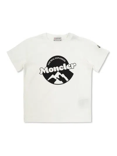 Moncler Genius Kids' Camiseta - Blanco In Multi