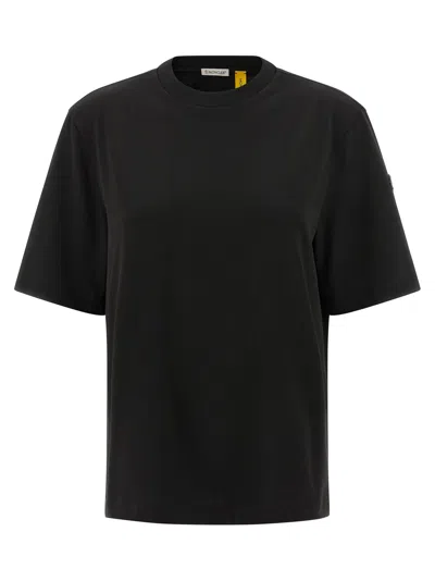 Moncler Genius Logo-patch Cotton T-shirt In Black