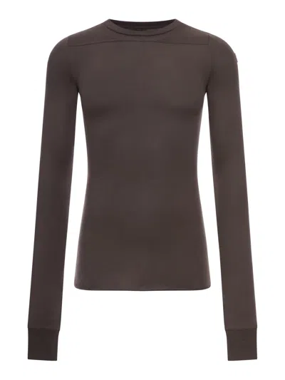 Moncler Genius Long-sleeved Cotton Girder Sweater In Brown