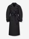 Moncler Genius Moncler X Edward Enninful Zake Technical Trench Coat In Black
