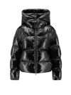Moncler Genius Black Moncler X Ee72 By Edward Enninful Lothar Hooded Short Down Jacket In Black
