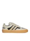 Moncler Genius Low Leather Sneakers In Grey