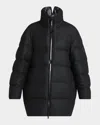 Moncler Genius Maarutha Long Down Coat In Black