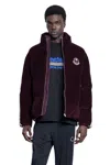 Moncler Genius X Palm Angels Abrolhos Corduroy Down Jacket In Purple