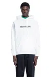 Moncler Genius Moncler X Fragment Hiroshi Fujiwara Relaxed Fit Hoodie With Cartoon Logo And Drawstring Hood In White