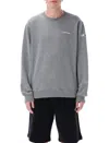 Moncler Genius Maxi Logo Cotton Sweatshirt In Brown