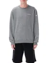 Moncler Genius Moncler X Fragment Hiroshi Fujiwara Maxi Logo Cotton Sweatshirt In Gray