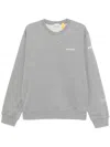 Moncler Genius Maxi Logo Cotton Sweatshirt In Gray