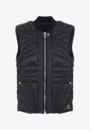 Moncler Genius Megapenta Quilted Flight Vest In Black