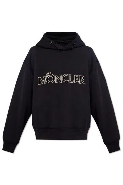 Moncler Genius Men's Black Hoodie Sweater For Ss24