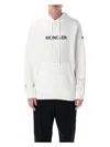 Moncler Genius Moncler X Fragment Hiroshi Fujiwara Relaxed Fit Hoodie With Cartoon Logo And Drawstring Hood In White