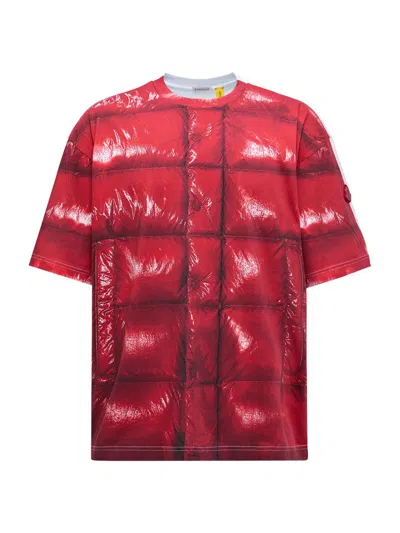 Moncler Genius Asap Rocky Collaboration Graphic T-shirt In Red