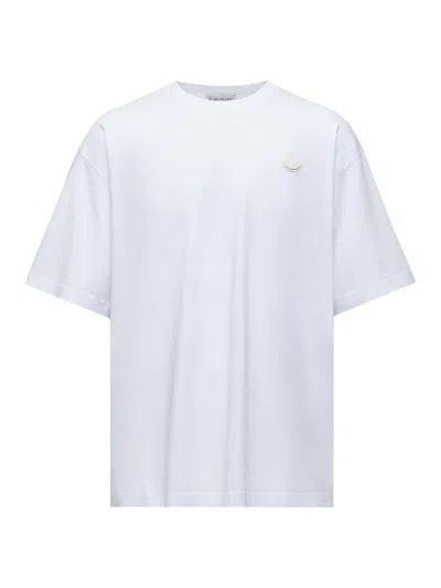 Moncler Genius Men's Moncler X A$ap Rocky Crew Neck T-shirts In Cotton In White