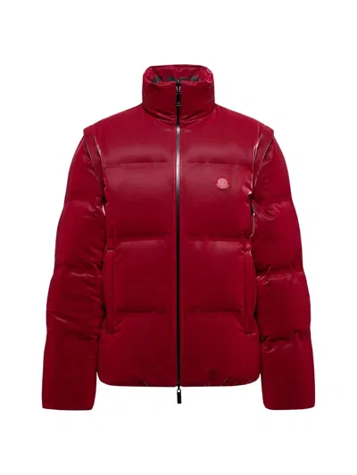 Moncler Genius Men's Moncler X A$ap Rocky Throttle Puffer Jacket In Red