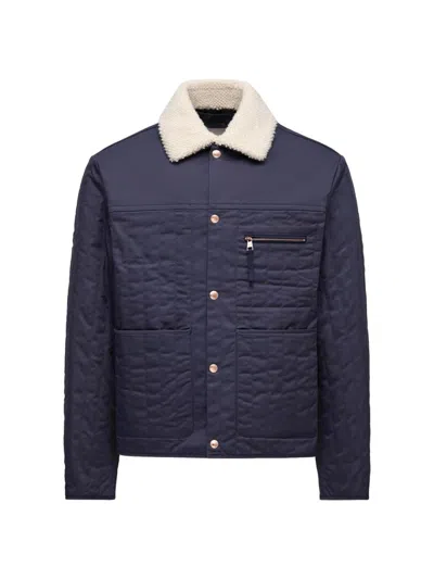Moncler Genius Men's Moncler X Gilga Farm By Donald Glover Kishus Down-filled Shacket In Blue