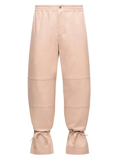 Moncler Genius Men's Moncler X Gilga Farm By Donald Glover Pants In Cotton Gabardine In Pink