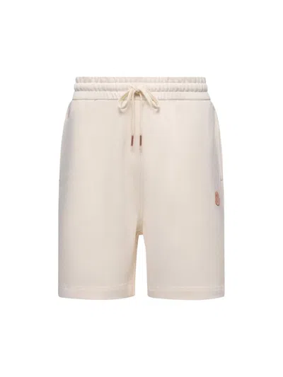 Moncler Genius Men's Moncler X Gilga Farm By Donald Glover Shorts In Cotton In White