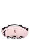 Moncler Durable Nylon Belt Bag With Magnetic Buckle In Pink