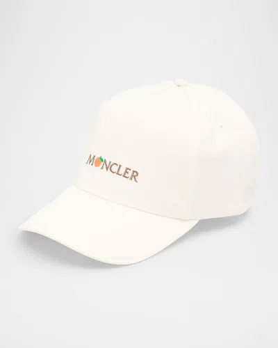Moncler Genius Men's Tangerine Logo Embroidered Baseball Cap In Neutral