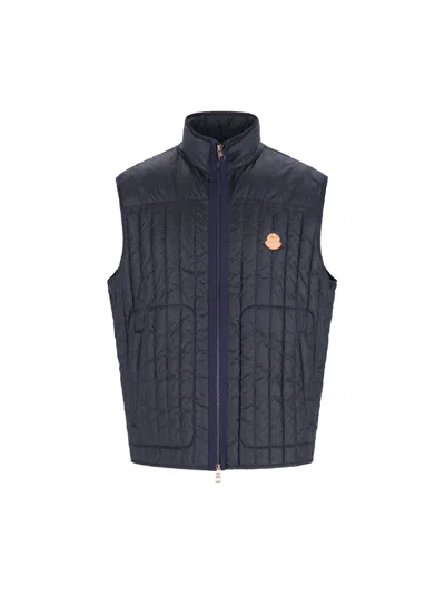 Moncler Genius Men X Gilga Farm By Donald Glover Logo Padded Gilet In Blue