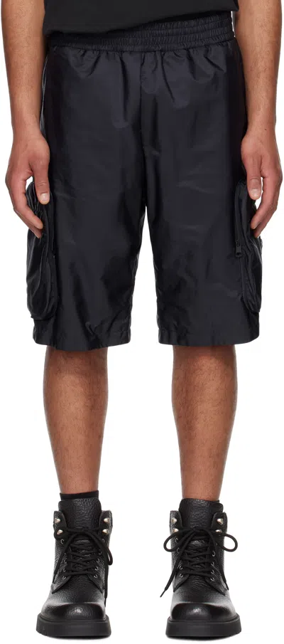 MONCLER GENIUS MERCEDES-BENZ BY NIGO NAVY BERMUDA SHORTS