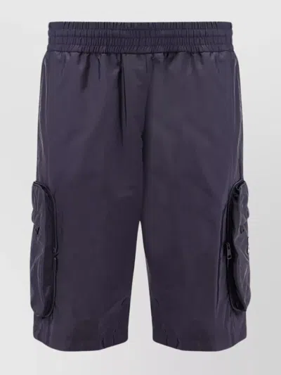 Moncler Genius Mercedes-benz Nigoldeneye Nylon Shorts In Blue