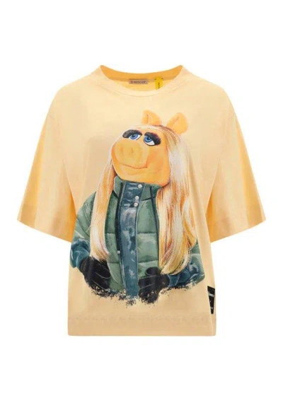 Moncler Genius 2 Moncler 1952 X The Muppets Graphic T Shirt In Nude