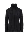 Moncler Genius Moncler X Edward Enninful Tricot Turtleneck Sweater Sweaters And Cardigans Black In Black