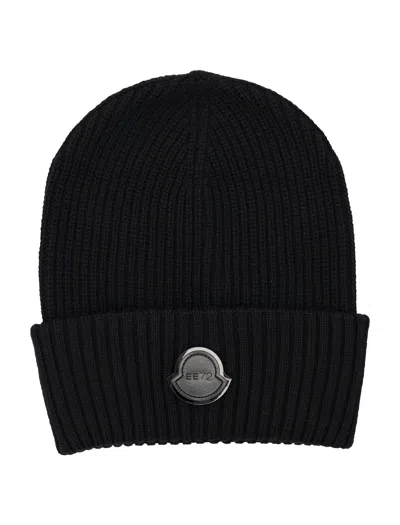 MONCLER GENIUS MONCLER EDWARD ENNINFUL BLACK BEANIE