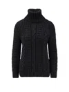 Moncler Genius Turtleneck Sweater By Moncler X Ee72 By Edward Enninful In Merino Wool In Multi