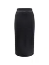 Moncler Genius Moncler Edward Enninful Ee72 Neoprene Skirt In Black