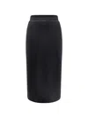 Moncler Genius Black Moncler X Ee72 By Edward Enninful Neoprene Skirt In Black