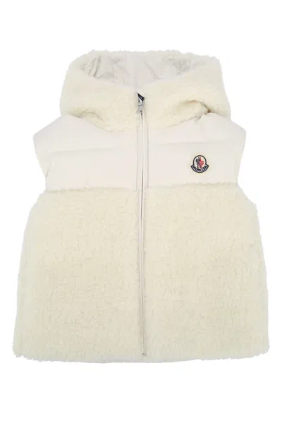 Moncler Genius Moncler Jr Baby Puffer Vest In Neutral