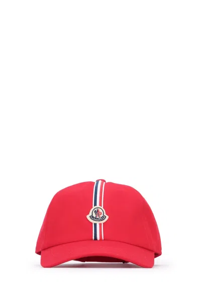 Moncler Genius Moncler Jr Baseball Logo-embroidered Baseball Cap In Red