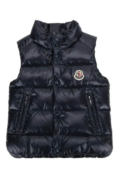 Moncler Genius Moncler Jr Bernard Quilted Vest For Kids In Navyblue