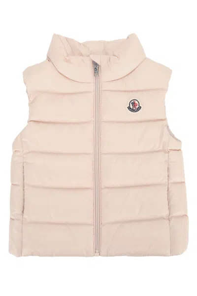 Moncler Genius Moncler Jr Ghany Kids Quilted Vest In Lightpink