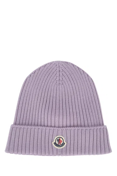 Moncler Genius Moncler Jr Hat Ribbed Virgin Wool Beanie In Purple