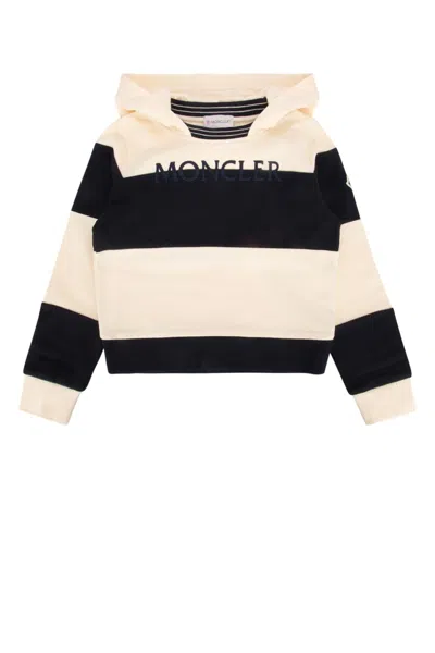Moncler Genius Moncler Jr Striped Cotton Sweatshirt In Multicolor