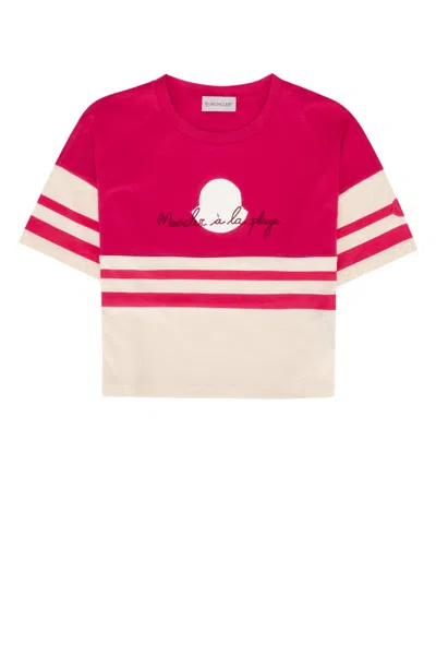 Moncler Genius Moncler Jr Kids 100% Cotton T-shirt In Multi