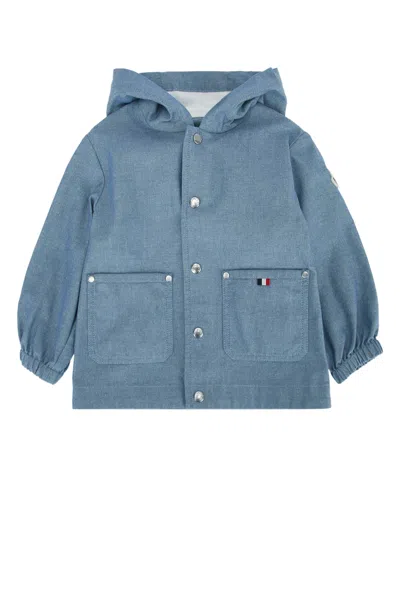 Moncler Genius Moncler Jr Kids Cotton Jacket In Blue