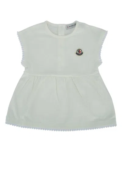 Moncler Genius Moncler Jr Kids Cotton Knitwear Ensemble In White