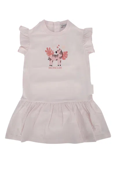 Moncler Genius Moncler Jr Kids Cotton-blend Dress In Lightpink