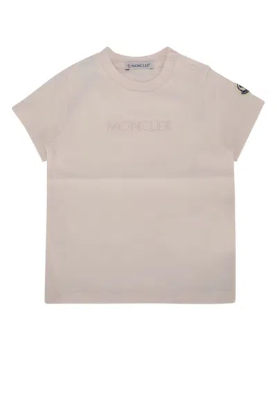 Moncler Genius Moncler Jr Kids Crew Neck Knit Sweater In Neutral