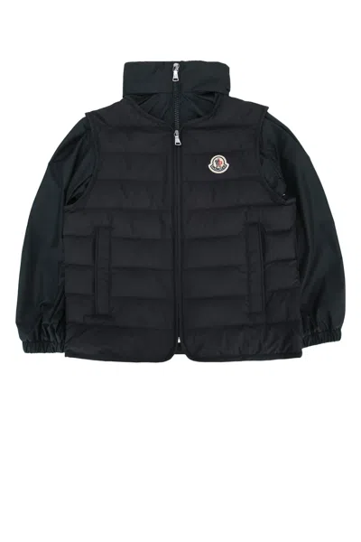 Moncler Genius Moncler Jr Kids Gizem Hooded Puffer Jacket In Black