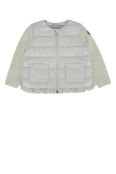 Moncler Genius Moncler Jr Kids Knit Cardigan In Gray