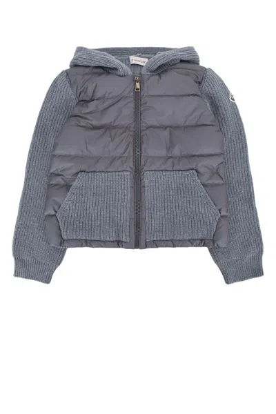 Moncler Genius Moncler Jr Kids Knit Cardigan In Blue
