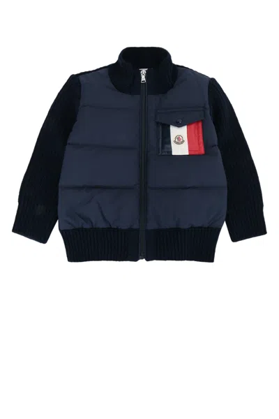 Moncler Genius Moncler Jr Kids Knit Cardigan In Blue