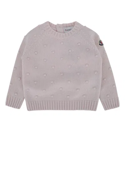 Moncler Genius Moncler Jr Kids Knit Jumpsuit Ensemble In Lightpink