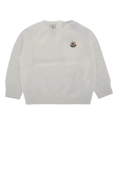 Moncler Genius Moncler Jr Kids Knitwear Ensemble, 100% Cotton Mini Set In White
