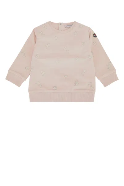 Moncler Genius Moncler Jr Kids Knitwear Jumpsuit Ensemble In Lightpink